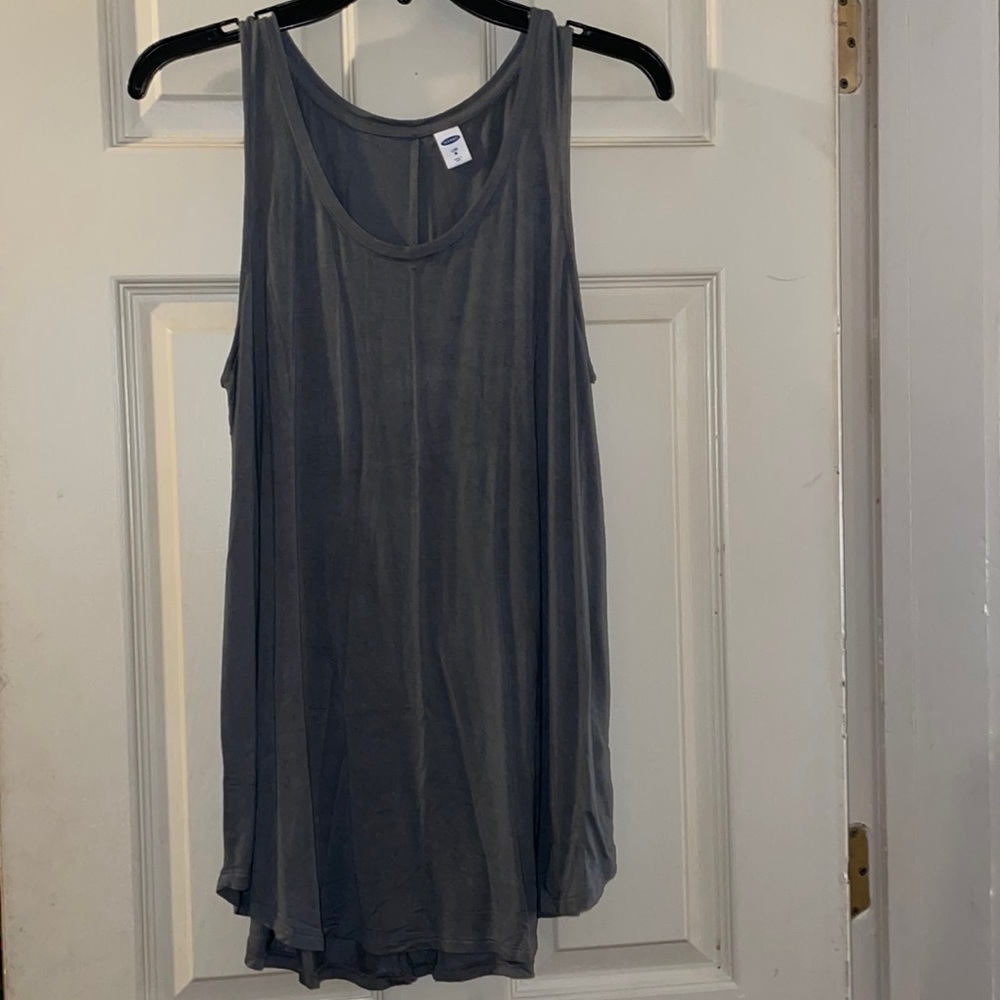 Gray old navy luxe tank top